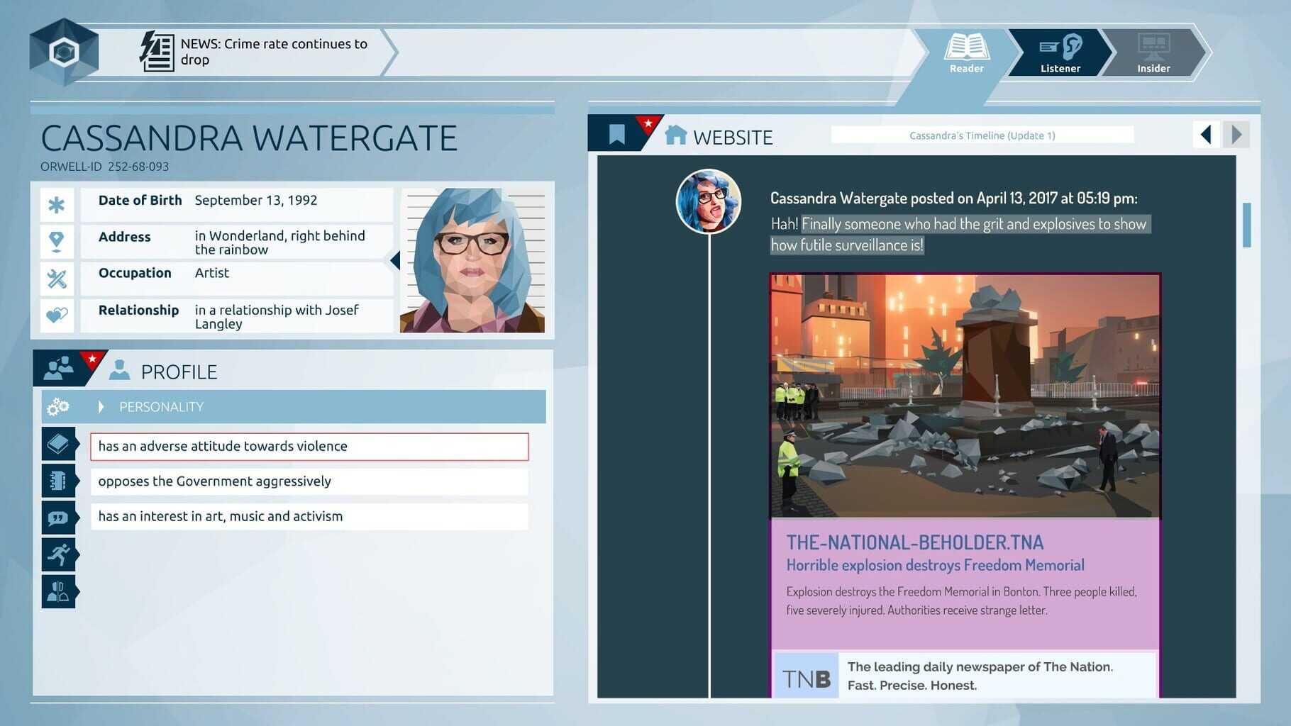 Orwell: Keeping an Eye on You
